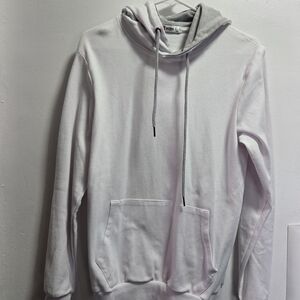 H2H hooded sweatshirt featuring a gray inner hood lining and drawstring